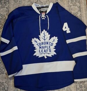 Reebok Royal Blue and White Jersey Toronto Maple Leafs 48 Authentic Jersey